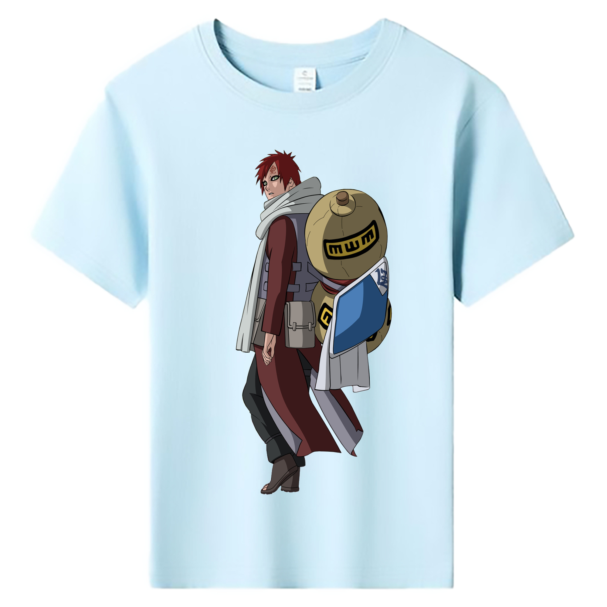 （画像用） NARUTO -ナルト- ガアラ Gaara 綿100％キッズTシャツ（フロントプリント）